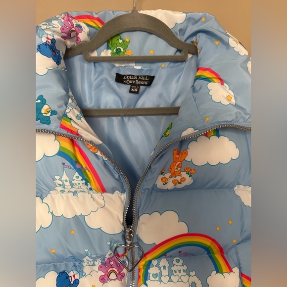 Castle In The Clouds Puffer Jacket, Care Bear x Dolls Kill - Picture 3 of 5